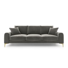 Keturvietė sofa Velvet Larnite, 237x102x90 cm, šviesiai pilka kaina ir informacija | Sofos | pigu.lt