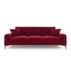 Keturvietė sofa Velvet Larnite, 237x102x90 cm, raudonos spalvos kaina ir informacija | Sofos | pigu.lt