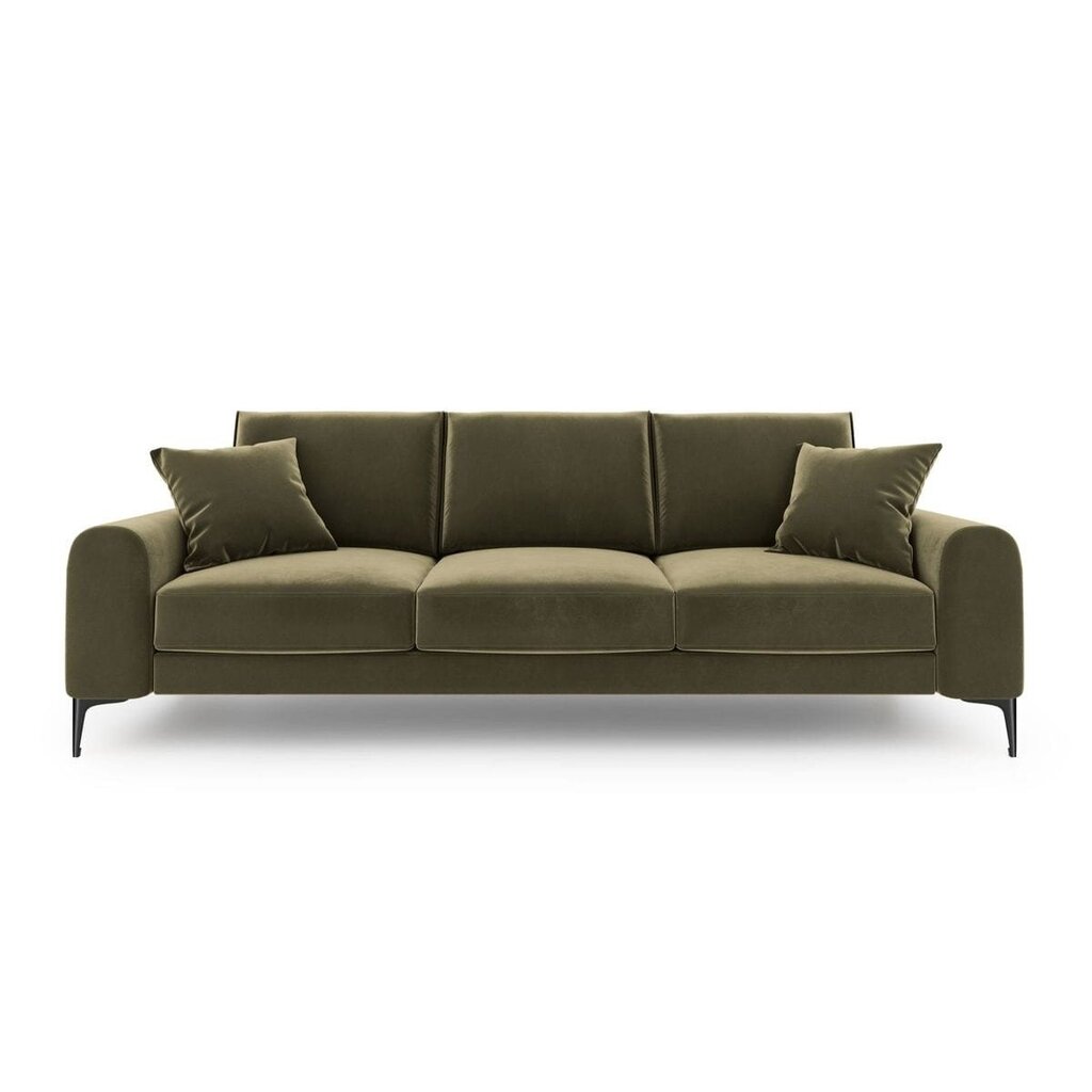 Keturvietė sofa Velvet Larnite, 237x102x90 cm, žalios spalvos kaina ir informacija | Sofos | pigu.lt