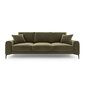 Keturvietė sofa Velvet Larnite, 237x102x90 cm, žalios spalvos kaina ir informacija | Sofos | pigu.lt