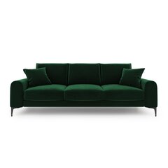 Keturvietė sofa Velvet Larnite, 237x102x90 cm, tamsiai žalios spalvos kaina ir informacija | Sofos | pigu.lt