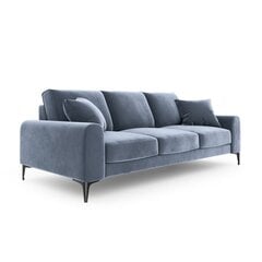 Keturvietė sofa Velvet Larnite, 237x102x90 cm, šviesiai mėlynos spalvos kaina ir informacija | Sofos | pigu.lt