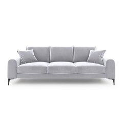 Keturvietė sofa Velvet Larnite, 237x102x90 cm, pilkos spalvos kaina ir informacija | Sofos | pigu.lt