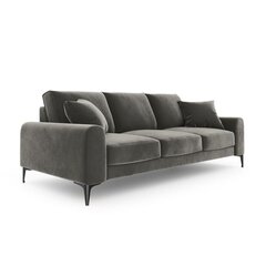 Keturvietė sofa Velvet Larnite, 237x102x90 cm, šviesiai pilkos spalvos kaina ir informacija | Sofos | pigu.lt