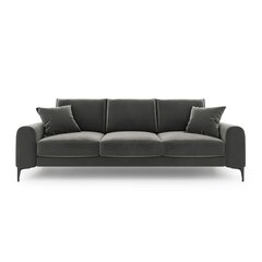 Keturvietė sofa Velvet Larnite, 237x102x90 cm, tamsiai pilkos spalvos kaina ir informacija | Sofos | pigu.lt