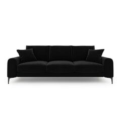 Keturvietė sofa Velvet Larnite, 237x102x90 cm, juodos spalvos kaina ir informacija | Sofos | pigu.lt