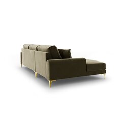 Penkiavietė sofa Velvet Larnite, 254x182x90 cm, žalia kaina ir informacija | Minkšti kampai | pigu.lt