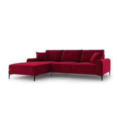 Penkiavietė sofa Velvet Larnite, 254x182x90 cm, raudonos spalvos kaina ir informacija | Minkšti kampai | pigu.lt