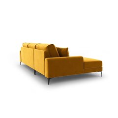 Penkiavietė sofa Velvet Larnite, 254x182x90 cm, geltonos spalvos kaina ir informacija | Minkšti kampai | pigu.lt