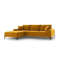 Penkiavietė sofa Velvet Larnite, 254x182x90 cm, geltonos spalvos kaina ir informacija | Minkšti kampai | pigu.lt