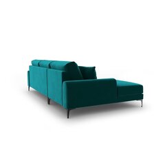 Penkiavietė sofa Velvet Larnite, 254x182x90 cm, tamsiai žalios spalvos kaina ir informacija | Minkšti kampai | pigu.lt