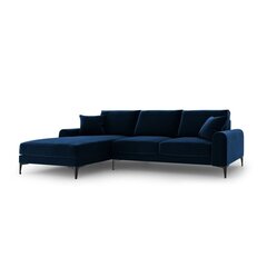 Penkiavietė sofa Velvet Larnite, 254x182x90 cm, tamsiai mėlynos spalvos kaina ir informacija | Minkšti kampai | pigu.lt