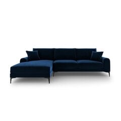 Penkiavietė sofa Velvet Larnite, 254x182x90 cm, tamsiai mėlynos spalvos kaina ir informacija | Minkšti kampai | pigu.lt