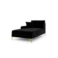 Kušetė Micadoni Home Larnite 1S-VL, juoda/auksinės spalvos kaina ir informacija | Sofos | pigu.lt