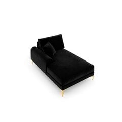 Kušetė Micadoni Home Larnite 1S-VL, juoda/auksinės spalvos kaina ir informacija | Sofos | pigu.lt