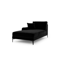 Кушетка Micadoni Home Larnite 1S-VL, черный цвет цена и информация | Диваны | pigu.lt