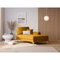 Kušetė Micadoni Home Larnite 1S-VR, geltona/auksinės spalvos цена и информация | Sofos | pigu.lt