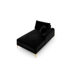 Kušetė Micadoni Home Larnite 1S-VR, juoda/auksinės spalvos kaina ir informacija | Sofos | pigu.lt