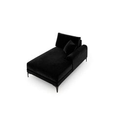 Kušetė Micadoni Home Larnite 1S-VR, juoda kaina ir informacija | Sofos | pigu.lt