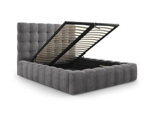 Кровать Micadoni Home Mamaia 140x200см, серый цвет цена и информация | Кровати | pigu.lt