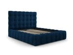 Кровать Micadoni Home Mamaia, 160x200 см, синяя