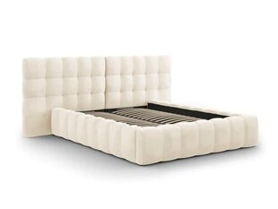 Кровать Micadoni Home Mamaia, 200х140 см, бежевая цена и информация | Кровати | pigu.lt