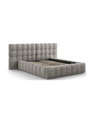 Кровать Micadoni Home Mamaia, 200х140 см, серый цвет цена и информация | Кровати | pigu.lt