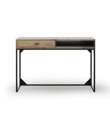 Rašomasis stalas Micadoni Home Olis, rudas/juodas kaina ir informacija | Kompiuteriniai, rašomieji stalai | pigu.lt