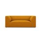 Dvivietė sofa Ruby, 174x92x69 cm, geltona kaina ir informacija | Sofos | pigu.lt