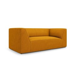 Dvivietė sofa Ruby, 174x92x69 cm, geltona kaina ir informacija | Sofos | pigu.lt