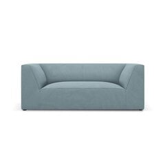 Dvivietė sofa Ruby, 174x92x69 cm, šviesiai mėlyna kaina ir informacija | Sofos | pigu.lt