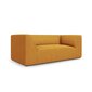 Dvivietė sofa Ruby, 174x92x69 cm, geltona kaina ir informacija | Sofos | pigu.lt