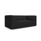 Dvivietė sofa Ruby, 174x92x69 cm, juoda цена и информация | Sofos | pigu.lt