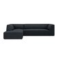 Sofa Micadoni Ruby, 273x180x69 cm, juoda kaina ir informacija | Sofos | pigu.lt