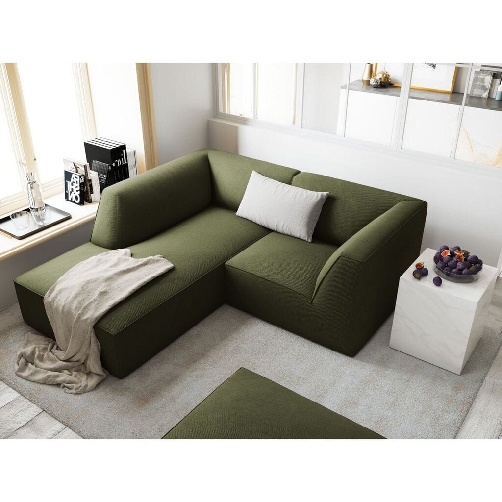Sofa Micadoni Ruby, 186x180x69 cm, žalia kaina ir informacija | Sofos | pigu.lt