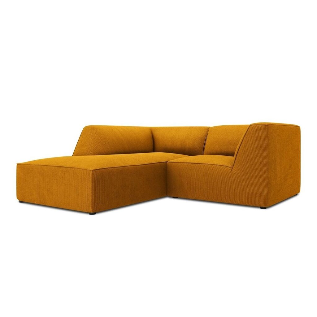 Sofa Micadoni Ruby, 186x180x69 cm, geltona kaina ir informacija | Sofos | pigu.lt