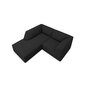 Sofa Micadoni Ruby, 186x180x69 cm, juoda kaina ir informacija | Sofos | pigu.lt