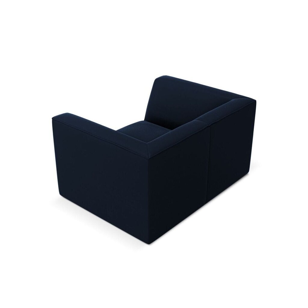 Fotelis Ruby, 120x92x69 cm, tamsiai mėlynas kaina ir informacija | Svetainės foteliai | pigu.lt