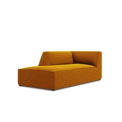 Aksominė kairinė sofa Micadoni Ruby, geltona kaina ir informacija | Sofos | pigu.lt