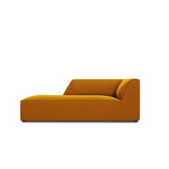 Aksominė kairinė sofa Micadoni Ruby, geltona kaina ir informacija | Sofos | pigu.lt