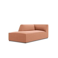 Aksominė kairinė sofa Micadoni Ruby, rožinė kaina ir informacija | Sofos | pigu.lt