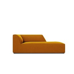 Aksominė dešininė sofa Micadoni Ruby, geltona kaina ir informacija | Sofos | pigu.lt