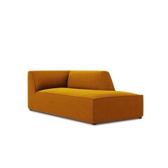 Aksominė dešininė sofa Micadoni Ruby, geltona kaina ir informacija | Sofos | pigu.lt