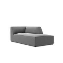 Aksominė dešininė sofa Micadoni Ruby, pilka kaina ir informacija | Sofos | pigu.lt