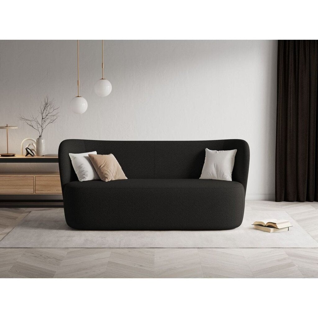 Sofa Micadoni Saamit, 80x178x72 cm, juoda kaina ir informacija | Sofos | pigu.lt