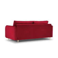 Aksominė sofa-lova Micadoni Scaleta, raudona kaina ir informacija | Sofos | pigu.lt