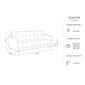 Aksominė sofa-lova Micadoni Scaleta, raudona цена и информация | Sofos | pigu.lt