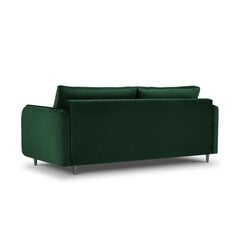 Бархатный диван-кровать Micadoni Scaleta, зеленый цвет цена и информация | Диваны | pigu.lt