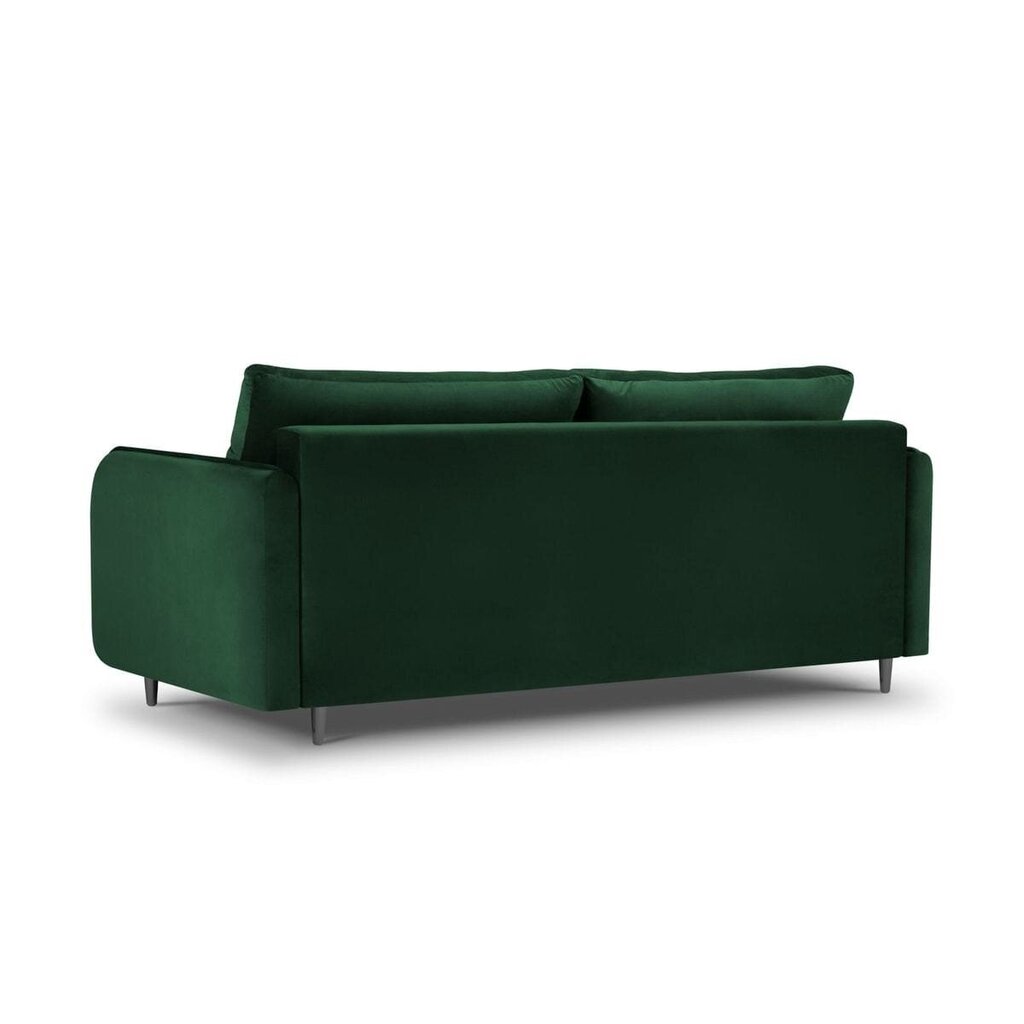 Aksominė sofa-lova Micadoni Scaleta, žalia цена и информация | Sofos | pigu.lt