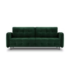 Бархатный диван-кровать Micadoni Scaleta, зеленый цвет цена и информация | Диваны | pigu.lt